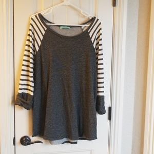 Thin sweatshirt material top